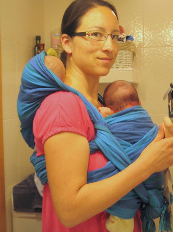 babywearing twins