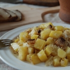 Potatoes, Bacon, and Sauerkraut - Strapacky
