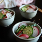 Asian Cucumber and Radish Salad with Wasabi
